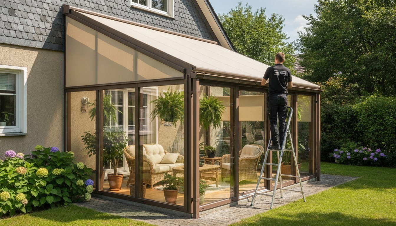 Sonnenschutz für den Wintergarten: Kosten und die richtige Lösung fürs Glasdach